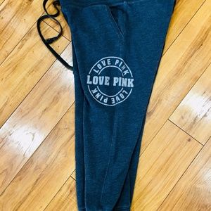 Victoria Secret Pink grey gray fitness pants XS